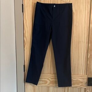 Women’s Navy Blue Slim Straight Pants